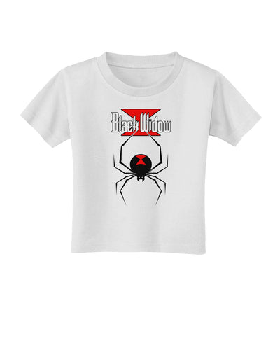 Black Widow Spider Design - Logo Toddler T-Shirt-Toddler T-Shirt-TooLoud-White-2T-Davson Sales