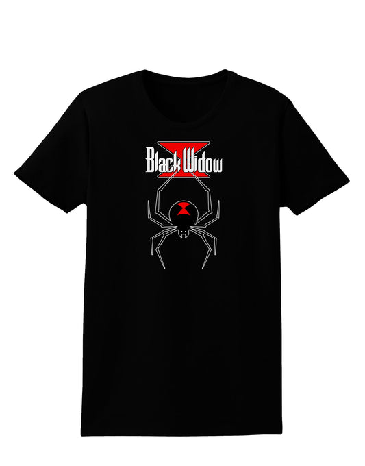 Black Widow Spider Design - Logo Womens Dark T-Shirt-Womens T-Shirt-TooLoud-Black-X-Small-Davson Sales