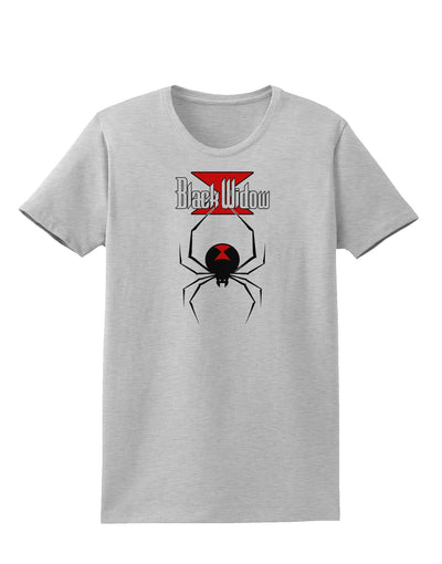 Black Widow Spider Design - Logo Womens T-Shirt-Womens T-Shirt-TooLoud-AshGray-X-Small-Davson Sales