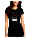 Black Widow Spider Design - Text Juniors Crew Dark T-Shirt-T-Shirts Juniors Tops-TooLoud-Black-Juniors Fitted Small-Davson Sales