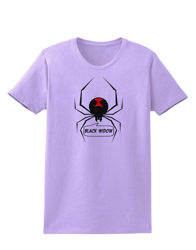 Black Widow Spider Design - Text Womens T-Shirt-Womens T-Shirt-TooLoud-Lavender-X-Small-Davson Sales