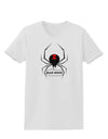 Black Widow Spider Design - Text Womens T-Shirt-Womens T-Shirt-TooLoud-White-X-Small-Davson Sales