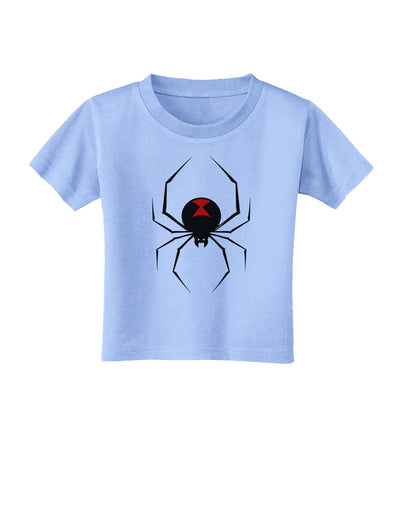 Black Widow Spider Design Toddler T-Shirt-Toddler T-Shirt-TooLoud-Aquatic-Blue-2T-Davson Sales