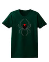 Black Widow Spider Design Womens Dark T-Shirt-Womens T-Shirt-TooLoud-Forest-Green-Small-Davson Sales