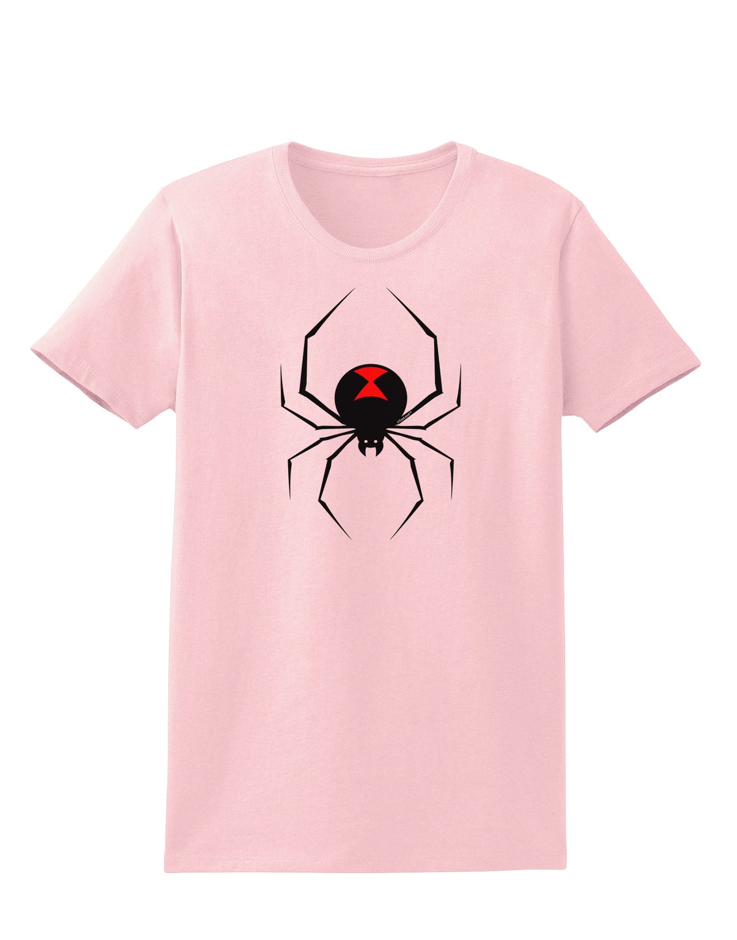 Black Widow Spider Design Womens T-Shirt-Womens T-Shirt-TooLoud-PalePink-X-Small-Davson Sales