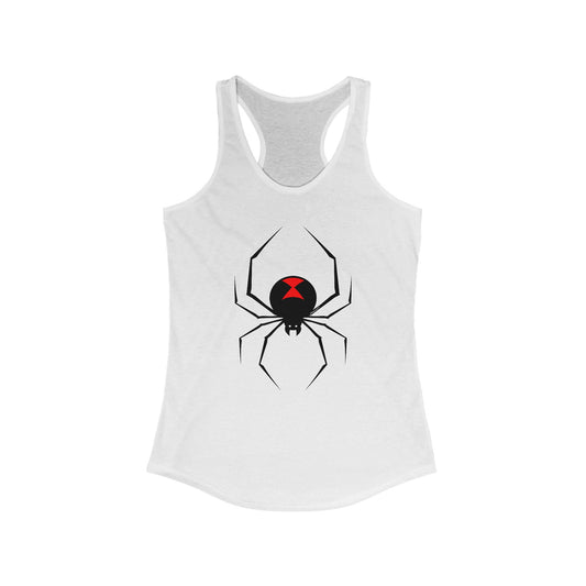 Black Widow Spider Design Womens Tank Top