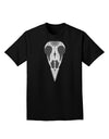 Black and White Mystic Bird Skull Day of the Dead Adult Dark T-Shirt-Mens T-Shirt-TooLoud-Black-Small-Davson Sales