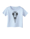 Black and White Mystic Bird Skull Day of the Dead Infant T-Shirt-Infant T-Shirt-TooLoud-Light-Blue-06-Months-Davson Sales