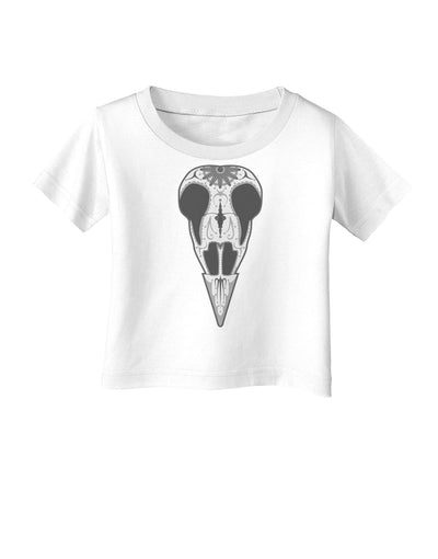 Black and White Mystic Bird Skull Day of the Dead Infant T-Shirt-Infant T-Shirt-TooLoud-White-06-Months-Davson Sales