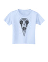 Black and White Mystic Bird Skull Day of the Dead Toddler T-Shirt-Toddler T-Shirt-TooLoud-Light-Blue-2T-Davson Sales