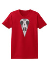 Black and White Mystic Bird Skull Day of the Dead Womens Dark T-Shirt-TooLoud-Red-X-Small-Davson Sales