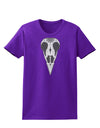 Black and White Mystic Bird Skull Day of the Dead Womens Dark T-Shirt-TooLoud-Purple-X-Small-Davson Sales