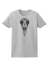 Black and White Mystic Bird Skull Day of the Dead Womens T-Shirt-Womens T-Shirt-TooLoud-AshGray-X-Small-Davson Sales