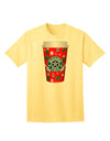 Blessed Yule Red Coffee Cup Adult T-Shirt-Mens T-Shirt-TooLoud-Yellow-XXXX-Large-Davson Sales