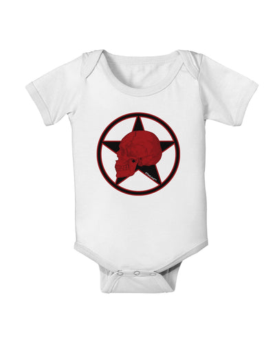 Blood Red Skull Baby Romper Bodysuit by TooLoud-Baby Romper-TooLoud-White-06-Months-Davson Sales