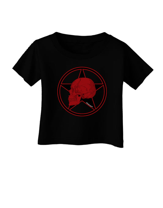 Blood Red Skull Infant T-Shirt Dark by TooLoud-Infant T-Shirt-TooLoud-Black-06-Months-Davson Sales