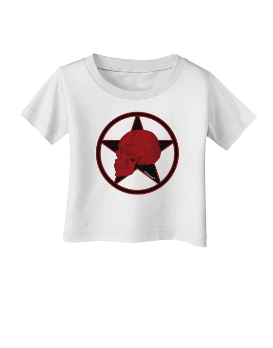 Blood Red Skull Infant T-Shirt by TooLoud-Infant T-Shirt-TooLoud-White-06-Months-Davson Sales