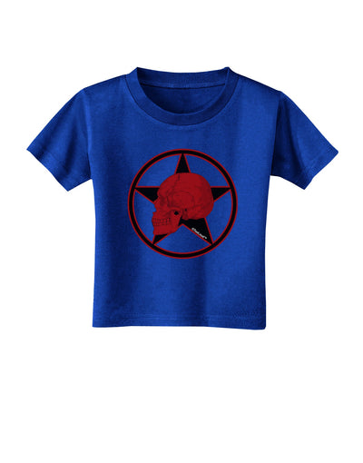 Blood Red Skull Toddler T-Shirt Dark by TooLoud-Toddler T-Shirt-TooLoud-Royal-Blue-2T-Davson Sales