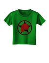 Blood Red Skull Toddler T-Shirt Dark by TooLoud-Toddler T-Shirt-TooLoud-Clover-Green-2T-Davson Sales