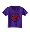 Blood Red Skull Toddler T-Shirt Dark by TooLoud-Toddler T-Shirt-TooLoud-Purple-2T-Davson Sales