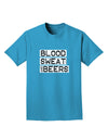 Blood Sweat and Beers Design Adult Dark T-Shirt by TooLoud-Mens T-Shirt-TooLoud-Turquoise-Small-Davson Sales