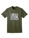 Blood Sweat and Beers Design Adult Dark T-Shirt by TooLoud-Mens T-Shirt-TooLoud-Military-Green-Small-Davson Sales