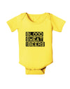 Blood Sweat and Beers Design Baby Romper Bodysuit by TooLoud-Baby Romper-TooLoud-Yellow-06-Months-Davson Sales