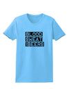 Blood Sweat and Beers Design Womens T-Shirt by TooLoud-Womens T-Shirt-TooLoud-Aquatic-Blue-X-Small-Davson Sales