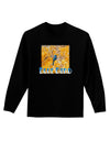 Blue Bird In Yellow Text Adult Long Sleeve Dark T-Shirt-TooLoud-Black-XX-Large-Davson Sales