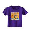 Blue Bird In Yellow Text Toddler T-Shirt Dark-Toddler T-Shirt-TooLoud-Purple-4T-Davson Sales