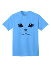 Blue-Eyed Cute Cat Face Adult T-Shirt-Mens T-Shirt-TooLoud-Aquatic-Blue-Small-Davson Sales