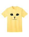 Blue-Eyed Cute Cat Face Adult T-Shirt-Mens T-Shirt-TooLoud-Yellow-Small-Davson Sales