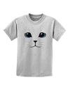 Blue-Eyed Cute Cat Face Childrens T-Shirt