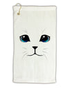 Blue-Eyed Cute Cat Face Micro Terry Gromet Golf Towel 16 x 25 inch-Golf Towel-TooLoud-White-Davson Sales