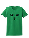 Blue-Eyed Cute Cat Face Womens T-Shirt