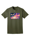 Blue Mesa Reservoir Surreal Adult Dark T-Shirt-Mens T-Shirt-TooLoud-Military-Green-Small-Davson Sales