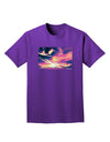 Blue Mesa Reservoir Surreal Adult Dark T-Shirt-Mens T-Shirt-TooLoud-Purple-Small-Davson Sales