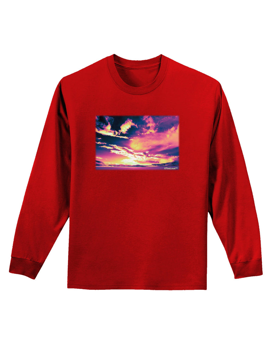 Blue Mesa Reservoir Surreal Adult Long Sleeve Dark T-Shirt-TooLoud-Black-Small-Davson Sales