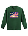 Blue Mesa Reservoir Surreal Adult Long Sleeve Dark T-Shirt-TooLoud-Dark-Green-Small-Davson Sales