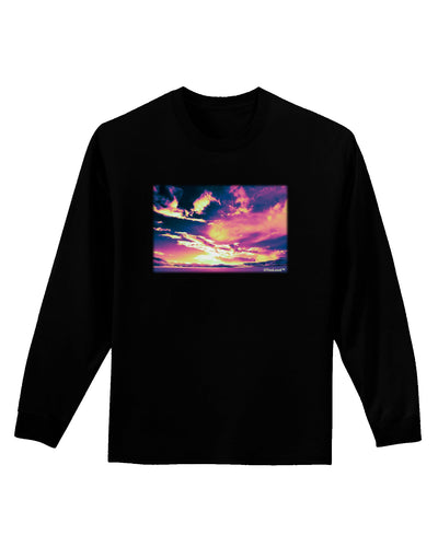 Blue Mesa Reservoir Surreal Adult Long Sleeve Dark T-Shirt-TooLoud-Black-Small-Davson Sales