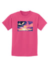 Blue Mesa Reservoir Surreal Childrens Dark T-Shirt-Childrens T-Shirt-TooLoud-Sangria-X-Small-Davson Sales