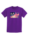 Blue Mesa Reservoir Surreal Childrens Dark T-Shirt-Childrens T-Shirt-TooLoud-Purple-X-Small-Davson Sales