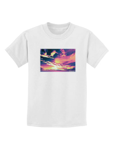 Blue Mesa Reservoir Surreal Childrens T-Shirt-Childrens T-Shirt-TooLoud-White-X-Small-Davson Sales