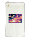 Blue Mesa Reservoir Surreal Micro Terry Gromet Golf Towel 11&#x22;x19-Golf Towel-TooLoud-White-Davson Sales