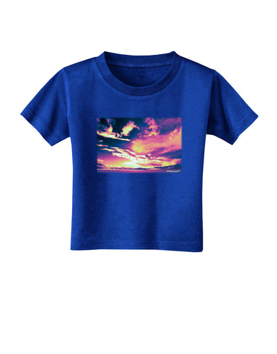 Blue Mesa Reservoir Surreal Toddler T-Shirt Dark-Toddler T-Shirt-TooLoud-Royal-Blue-2T-Davson Sales