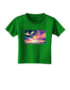 Blue Mesa Reservoir Surreal Toddler T-Shirt Dark-Toddler T-Shirt-TooLoud-Clover-Green-2T-Davson Sales