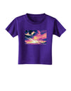 Blue Mesa Reservoir Surreal Toddler T-Shirt Dark-Toddler T-Shirt-TooLoud-Purple-2T-Davson Sales