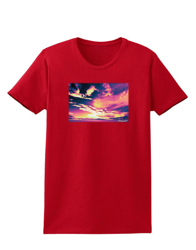 Blue Mesa Reservoir Surreal Womens Dark T-Shirt-TooLoud-Red-X-Small-Davson Sales