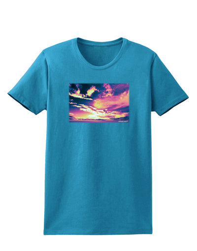 Blue Mesa Reservoir Surreal Womens Dark T-Shirt-TooLoud-Turquoise-X-Small-Davson Sales