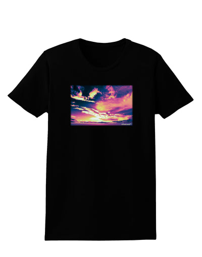 Blue Mesa Reservoir Surreal Womens Dark T-Shirt-TooLoud-Black-X-Small-Davson Sales